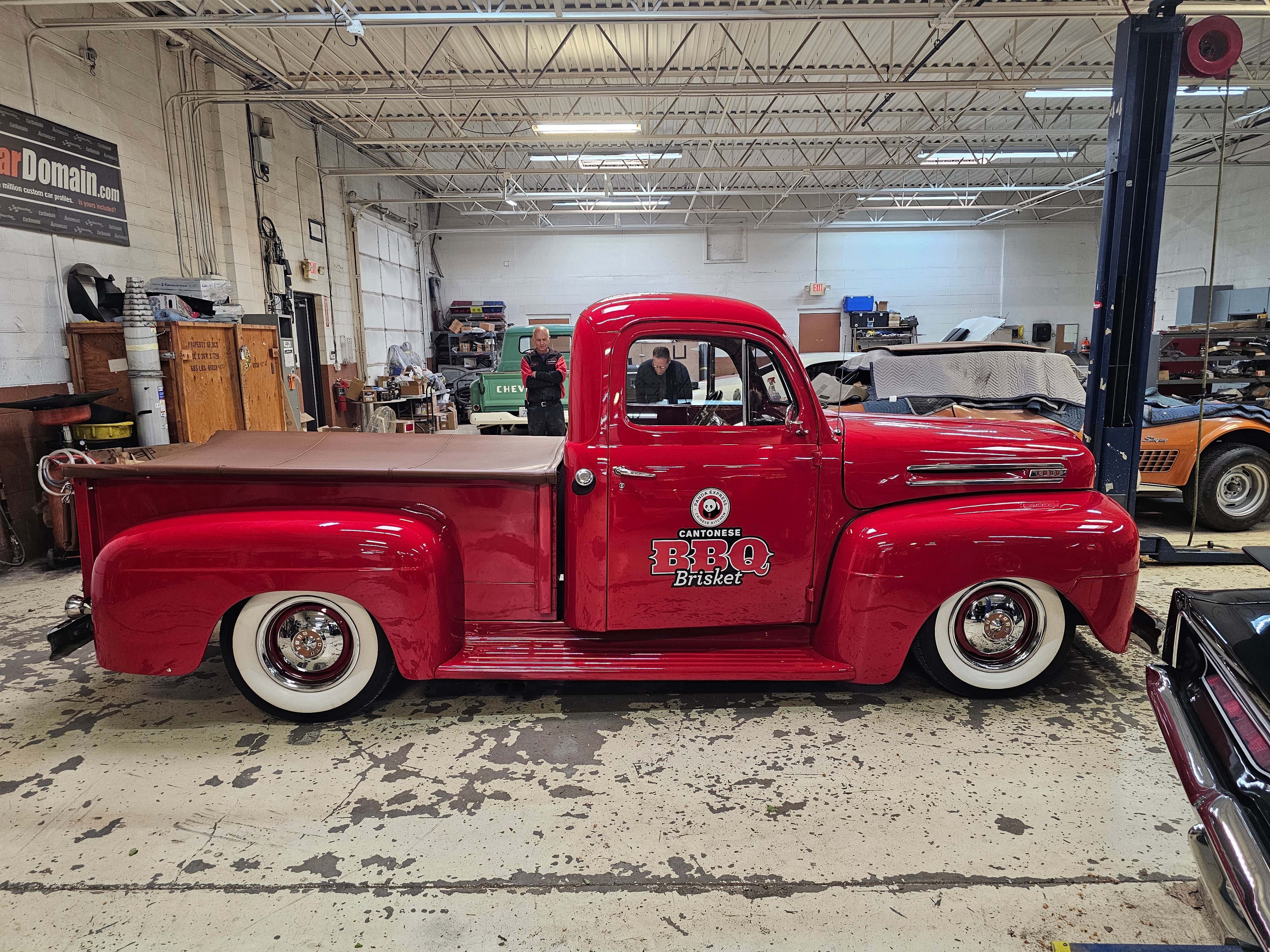 Cantonese BBQ branded vintage pickup truck graphics