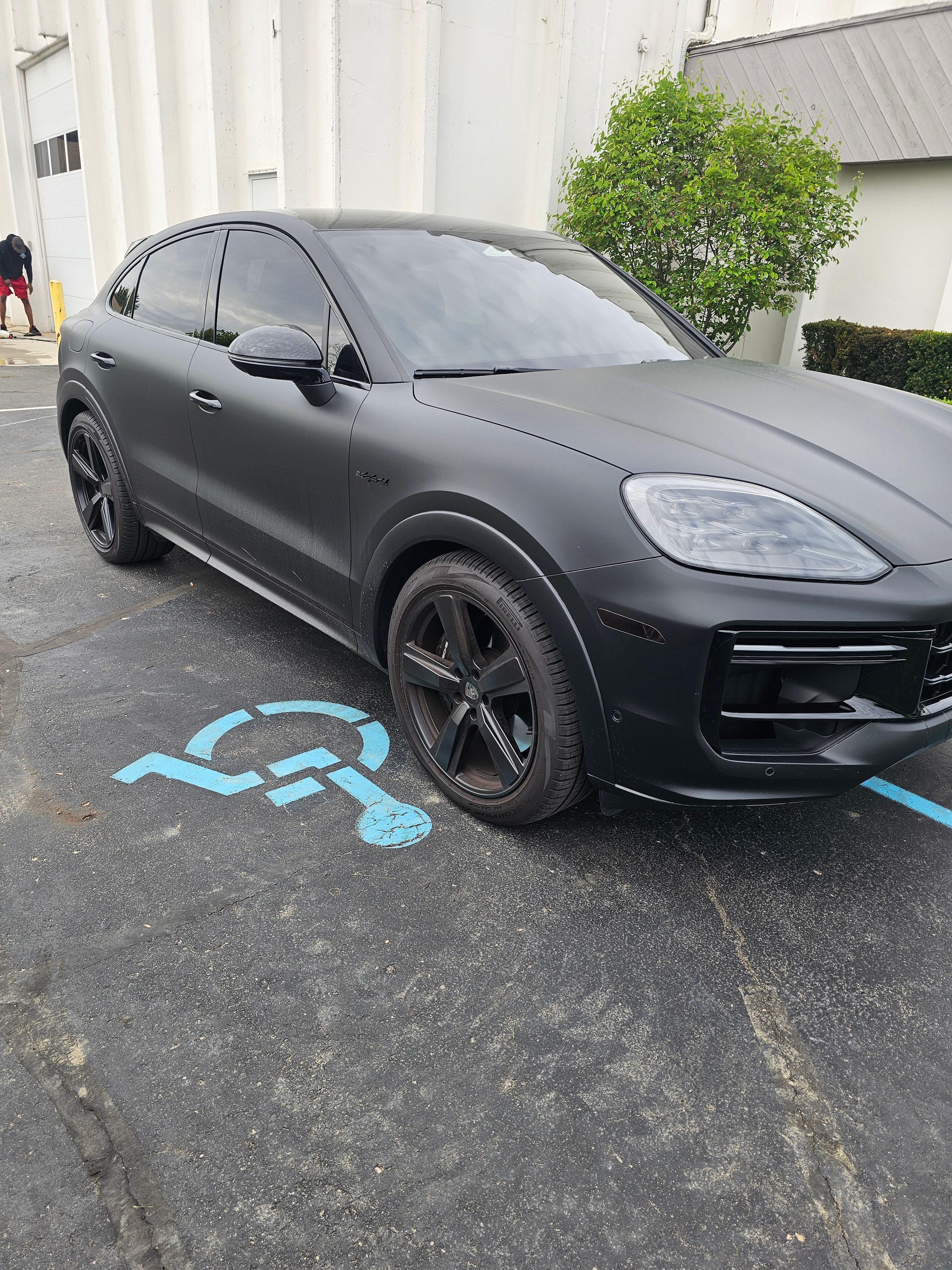Matte gray sports car vinyl wrap