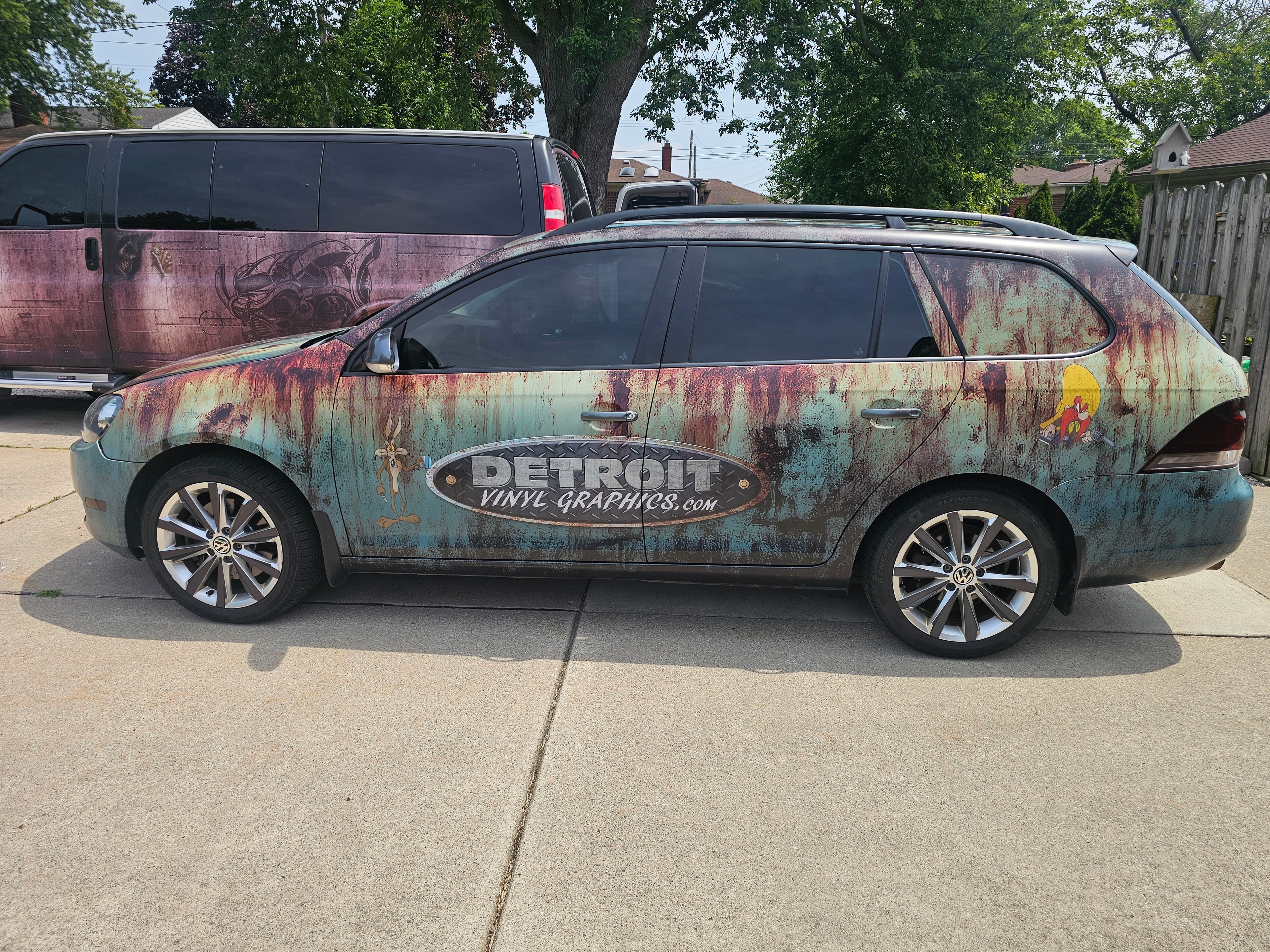 Custom Detroit Vinyl Graphics vehicle wrap detail