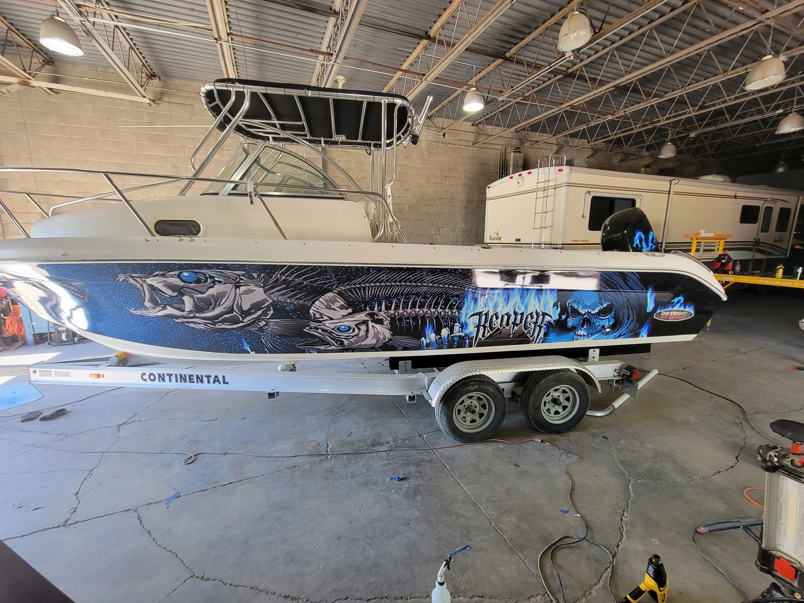 Truck lettering by Detroit Vinyl Graphics