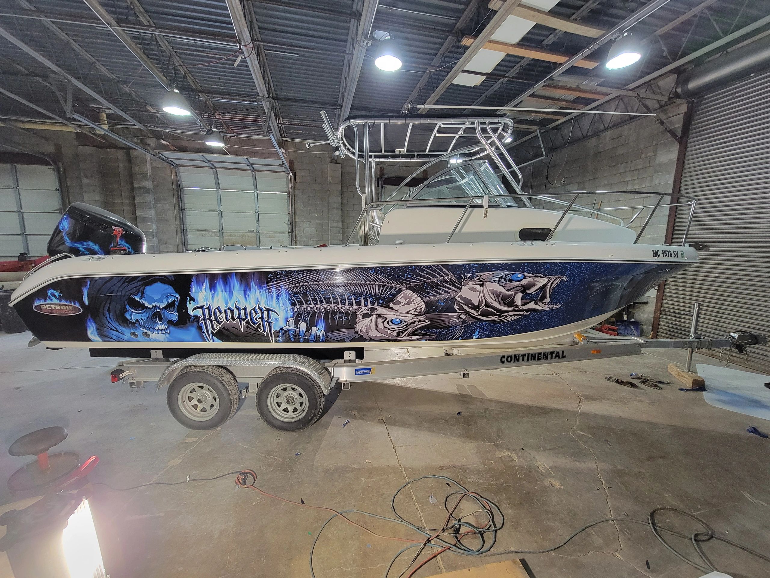 Custom vinyl lettering
