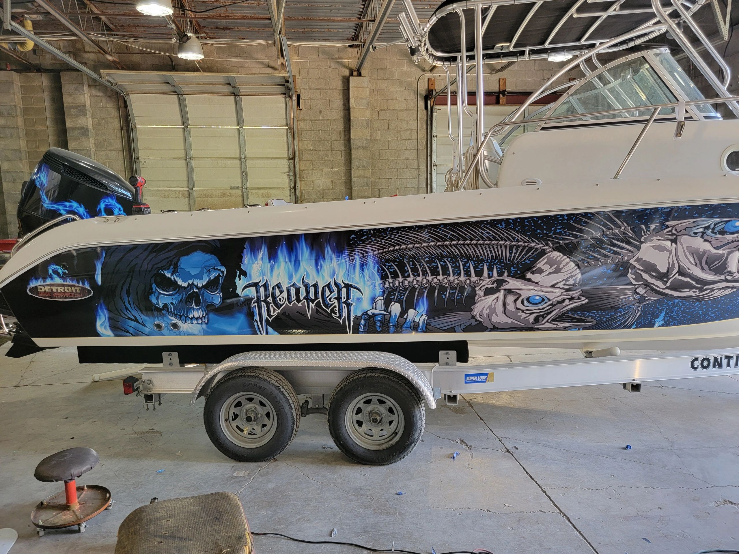 Custom vinyl lettering