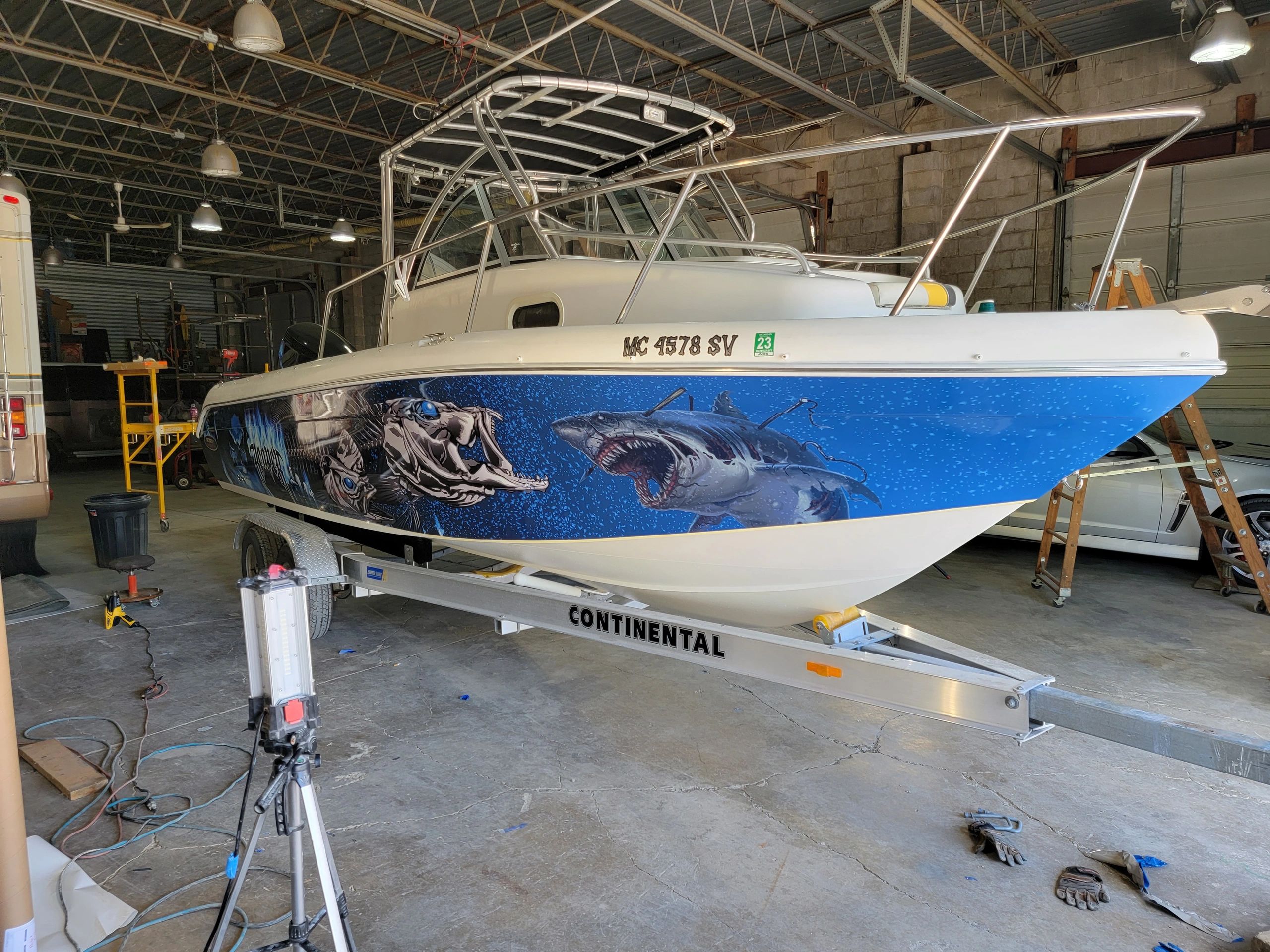 Custom vinyl lettering